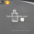 pet mini clear plastic hand soap bottle with flip top caps